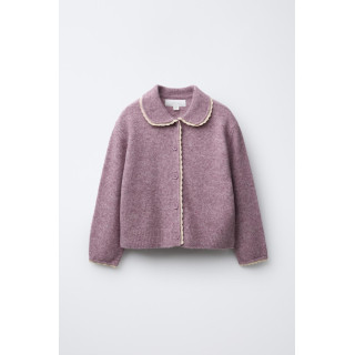 КАРДИГАН С КРУЖЕВНОЙ ОТДЕЛКОЙ