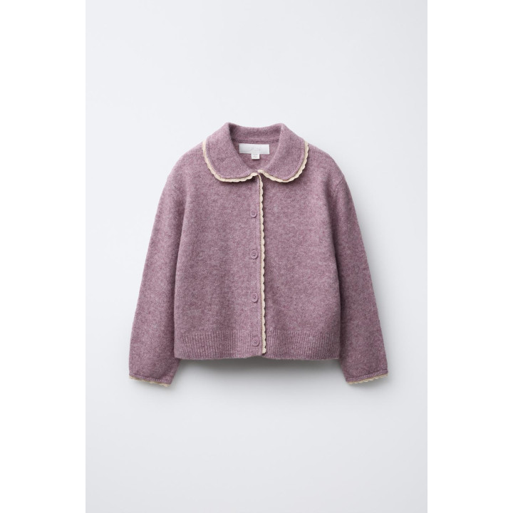 КАРДИГАН С КРУЖЕВНОЙ ОТДЕЛКОЙ