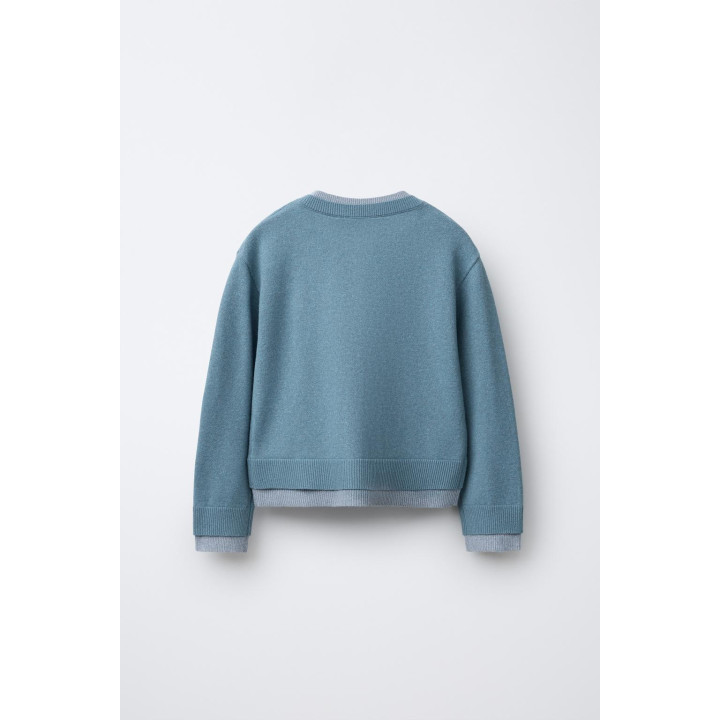 КАРДИГАН С ДВОЙНОЙ ОТДЕЛКОЙ