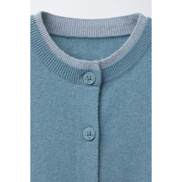 КАРДИГАН С ДВОЙНОЙ ОТДЕЛКОЙ