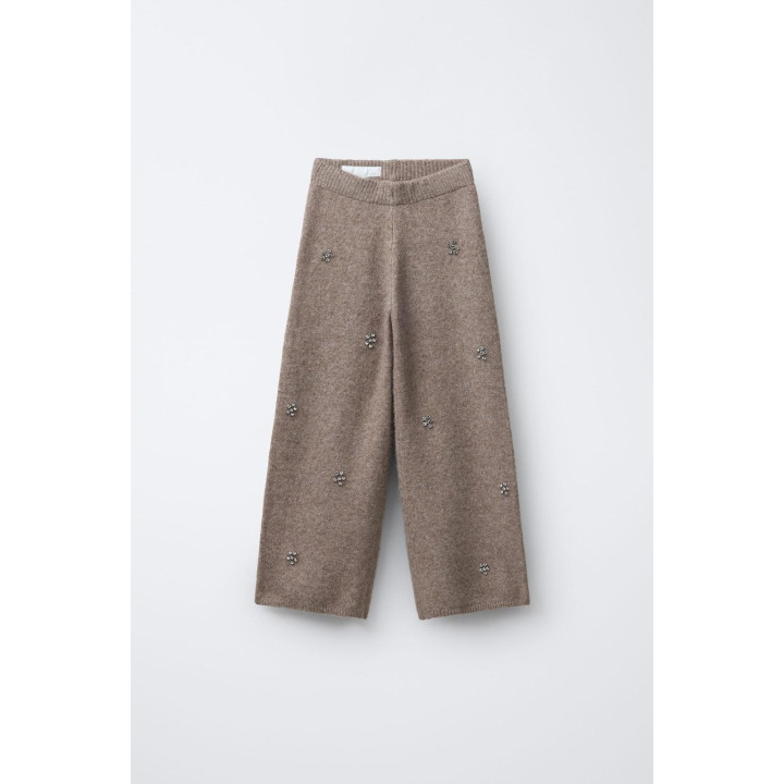 БЛЕСТЯЩИЕ ТРИКОТАЖНЫЕ БРЮКИ-КЮЛОТЫ