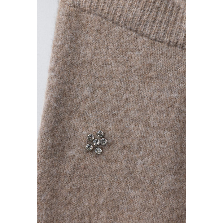 БЛЕСТЯЩИЕ ТРИКОТАЖНЫЕ БРЮКИ-КЮЛОТЫ