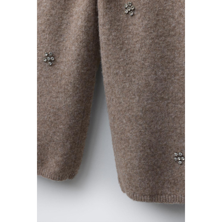 БЛЕСТЯЩИЕ ТРИКОТАЖНЫЕ БРЮКИ-КЮЛОТЫ