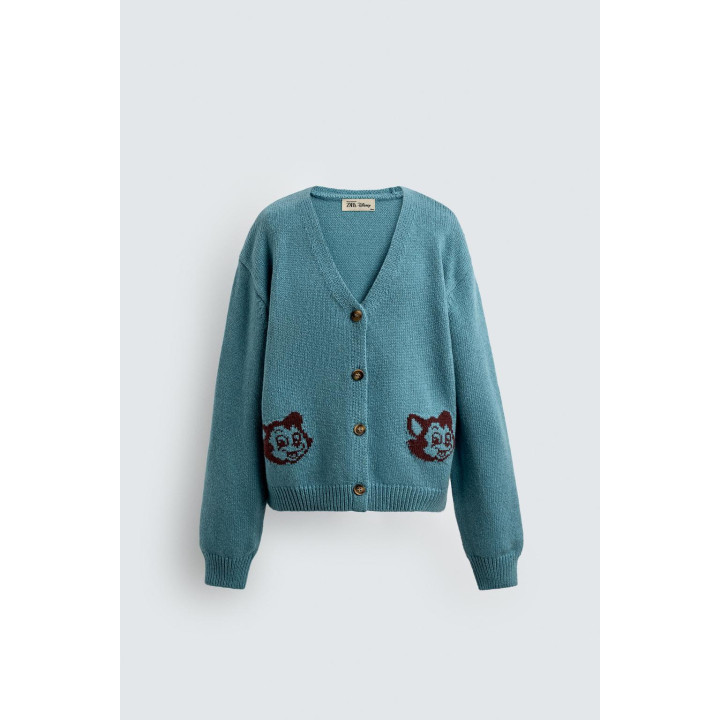 ЖАККАРДОВЫЙ КАРДИГАН С ФИГАРО HARRY LAMBERT FOR ZARA X DISNEY