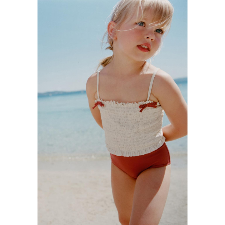 Купальник для девочек 2-6 лет с эластичной лентой и бантами
