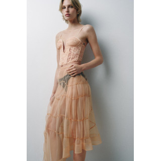 КОРСЕТ С КРУЖЕВОМ И ВЫРЕЗОМ