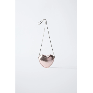 СУМКА-СЕРДЦЕ С МЕТАЛЛИЗИРОВАННЫМ ЭФФЕКТОМ