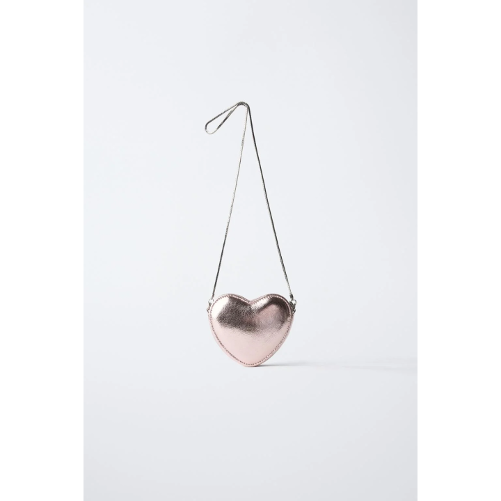 СУМКА-СЕРДЦЕ С МЕТАЛЛИЗИРОВАННЫМ ЭФФЕКТОМ