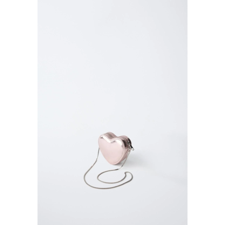 СУМКА-СЕРДЦЕ С МЕТАЛЛИЗИРОВАННЫМ ЭФФЕКТОМ