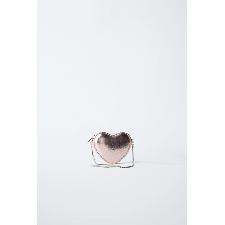 СУМКА-СЕРДЦЕ С МЕТАЛЛИЗИРОВАННЫМ ЭФФЕКТОМ