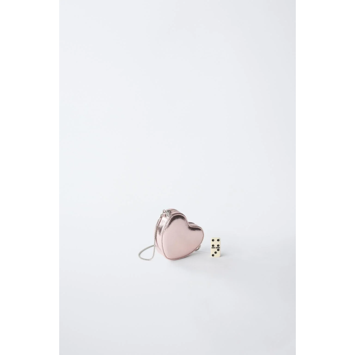 СУМКА-СЕРДЦЕ С МЕТАЛЛИЗИРОВАННЫМ ЭФФЕКТОМ