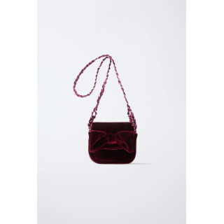 БАРХАТНАЯ СУМКА С БАНТОМ