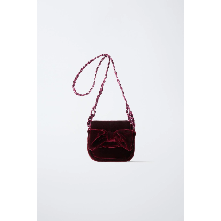 БАРХАТНАЯ СУМКА С БАНТОМ