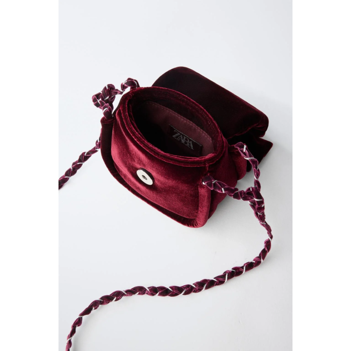 БАРХАТНАЯ СУМКА С БАНТОМ