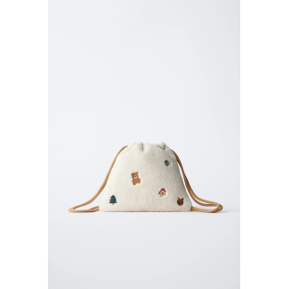 СУМКА ИЗ ИСКУССТВЕННОЙ ОВЧИНЫ С ВЫШИВКОЙ