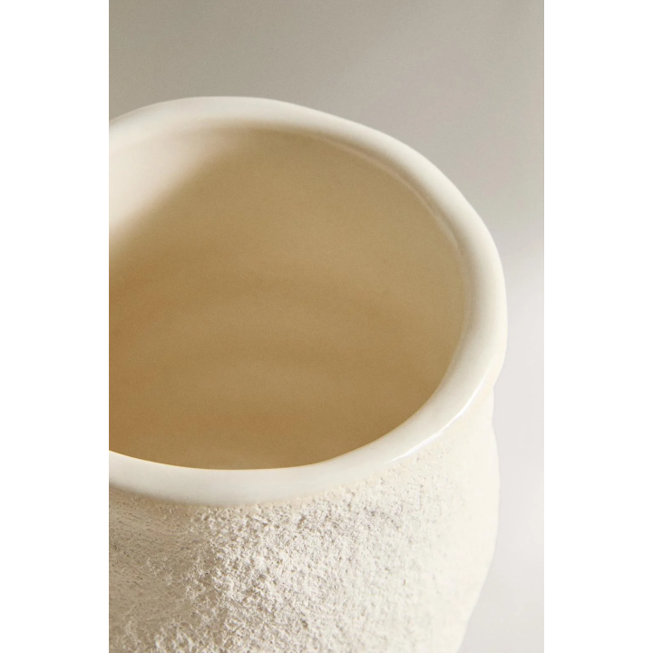 TEXTURED CERAMIC TOOTHBRUSH HOLDER