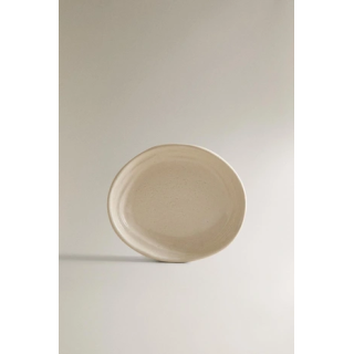 TEXTURED CERAMIC BATHROOM SOAP DISH