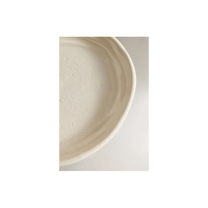 TEXTURED CERAMIC BATHROOM SOAP DISH