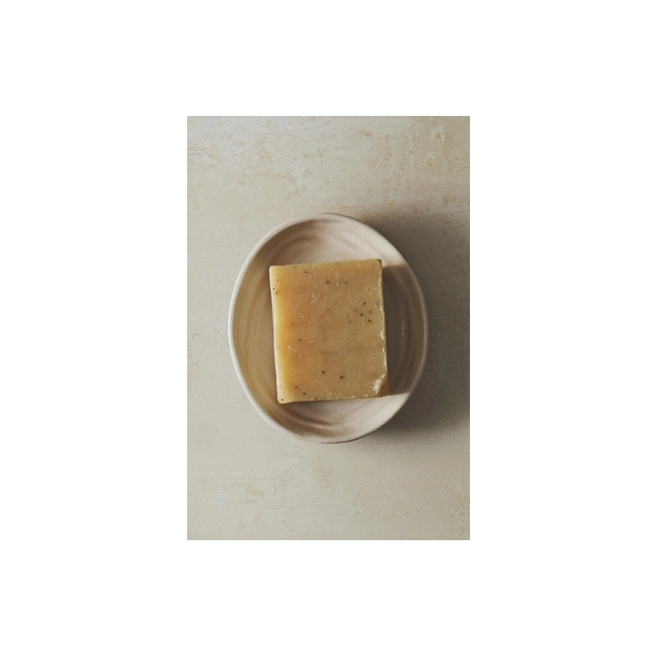 TEXTURED CERAMIC BATHROOM SOAP DISH