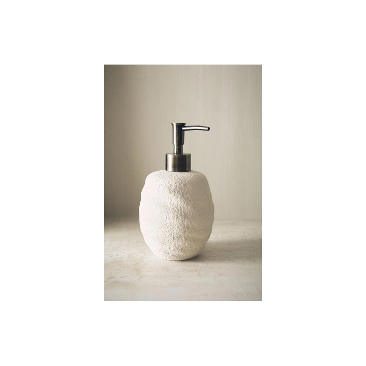 TEXTURED CERAMIC SOAP DISPENSER
