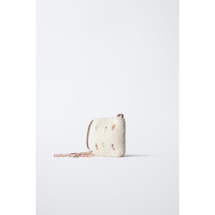 Рождественская сумка через плечо из меха в стиле фокуса. 