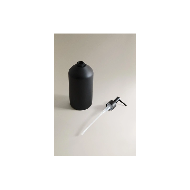 BLACK RESIN SOAP DISPENSER