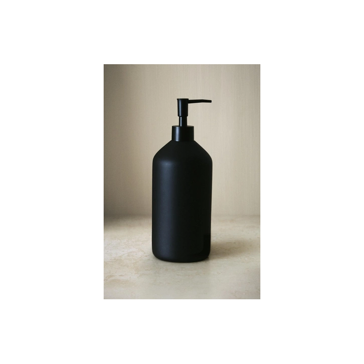 BLACK RESIN SOAP DISPENSER