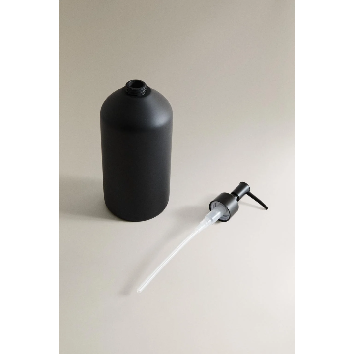 BLACK RESIN SOAP DISPENSER