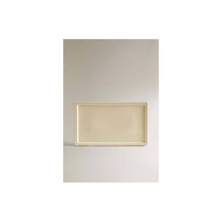 RECTANGULAR CERAMIC BATHROOM TRAY