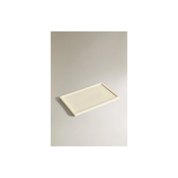 RECTANGULAR CERAMIC BATHROOM TRAY