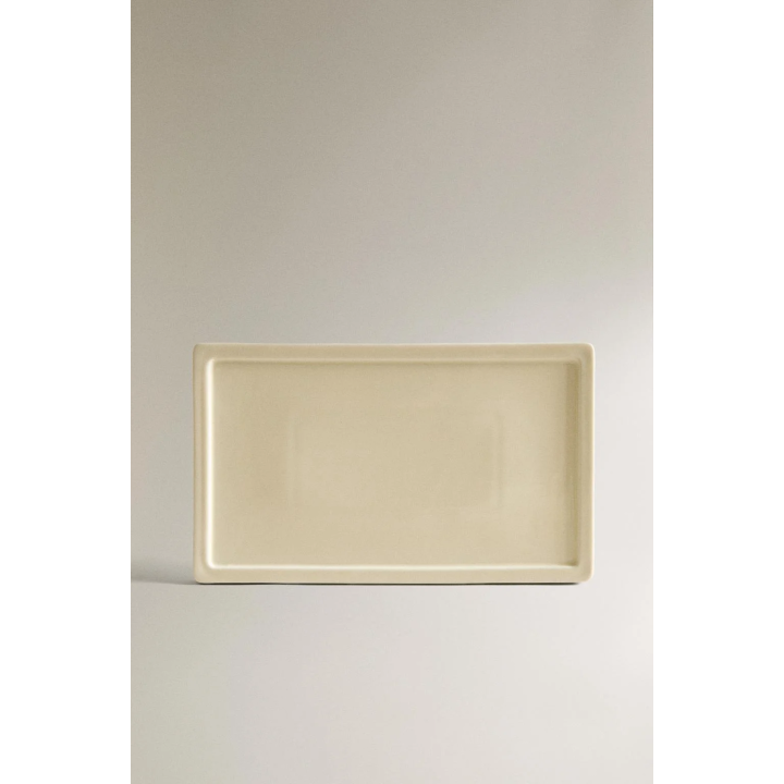 RECTANGULAR CERAMIC BATHROOM TRAY