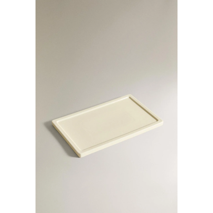 RECTANGULAR CERAMIC BATHROOM TRAY