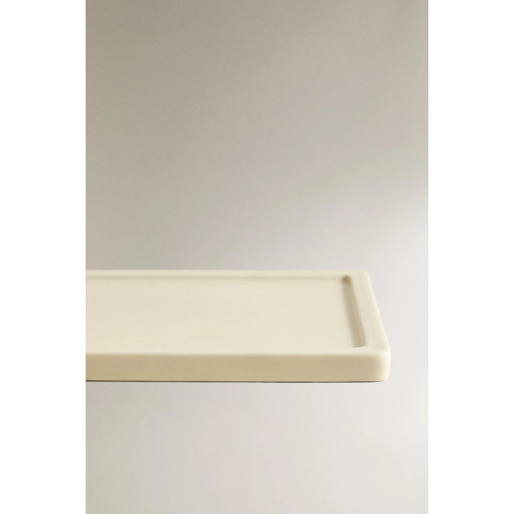 RECTANGULAR CERAMIC BATHROOM TRAY