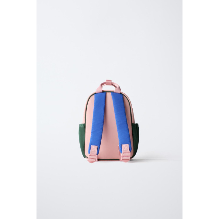 Рюкзак в полосатой вишневой расцветке