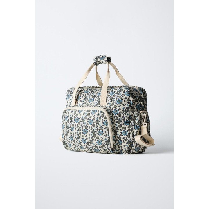 СУМКА ДЛЯ МАМ С ЦВЕТОЧНЫМ ПРИНТОМ