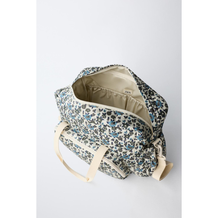 СУМКА ДЛЯ МАМ С ЦВЕТОЧНЫМ ПРИНТОМ