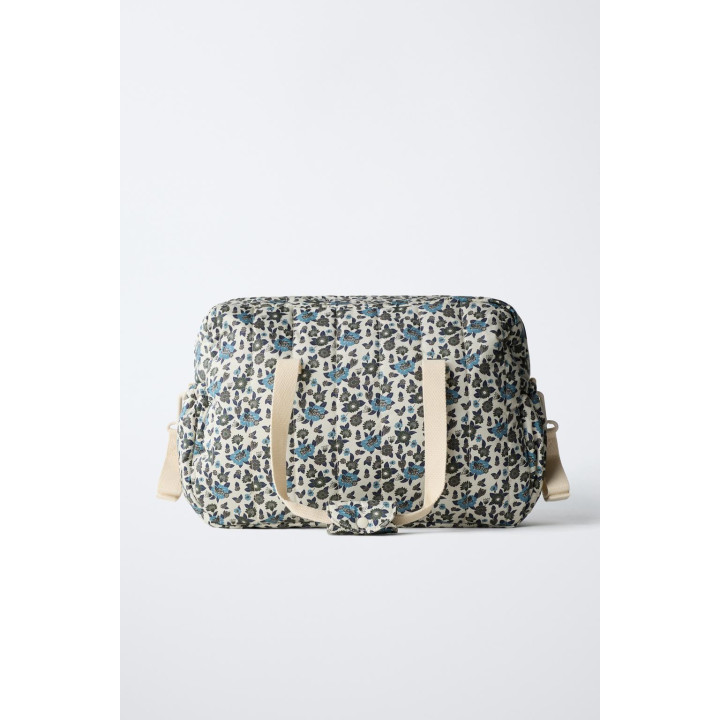 СУМКА ДЛЯ МАМ С ЦВЕТОЧНЫМ ПРИНТОМ