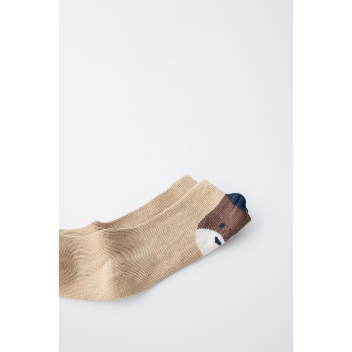 Носки с мордочкой медведя