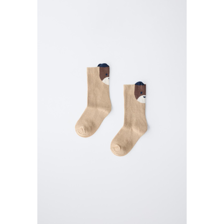 Носки с мордочкой медведя