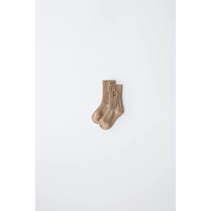 НОСКИ В РУБЧИК С ВЫШИВКОЙ