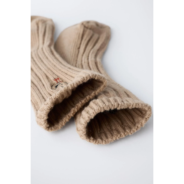 НОСКИ В РУБЧИК С ВЫШИВКОЙ