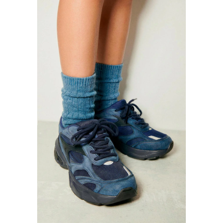 Пара длинных ребристых носков (2 шт.)