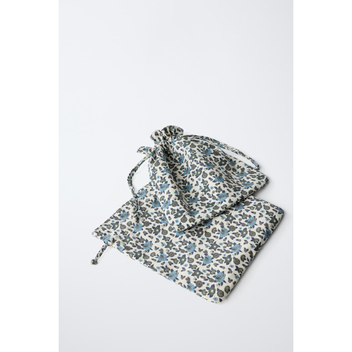 НАБОР МЕШОЧКОВ С ЦВЕТОЧНЫМ ПРИНТОМ