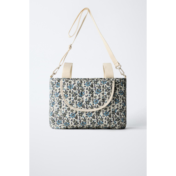 СУМКА ДЛЯ КОЛЯСКИ С ЦВЕТОЧНЫМ ПРИНТОМ