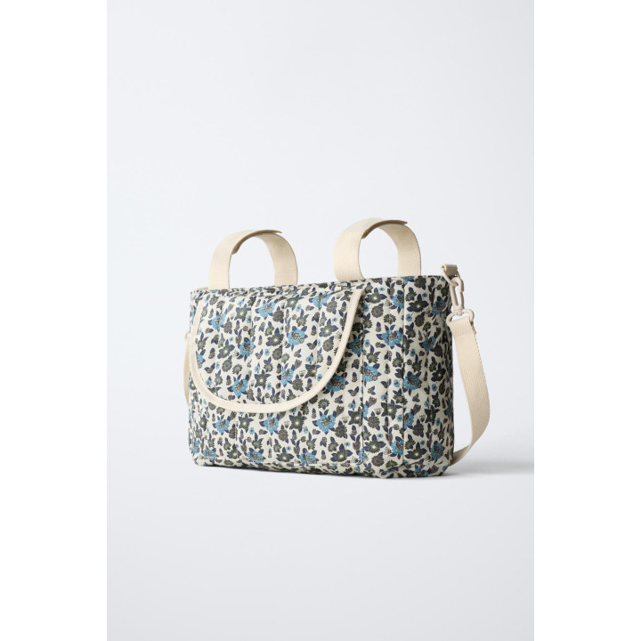 СУМКА ДЛЯ КОЛЯСКИ С ЦВЕТОЧНЫМ ПРИНТОМ