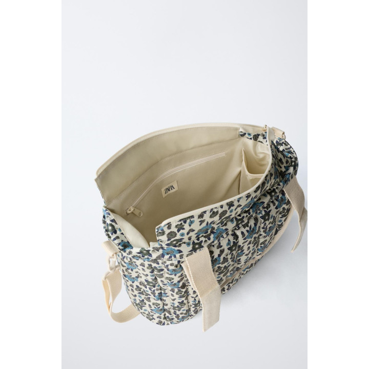 СУМКА ДЛЯ КОЛЯСКИ С ЦВЕТОЧНЫМ ПРИНТОМ