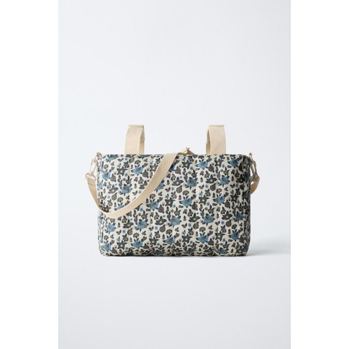 СУМКА ДЛЯ КОЛЯСКИ С ЦВЕТОЧНЫМ ПРИНТОМ