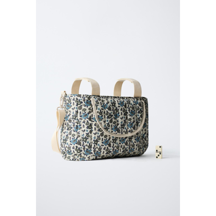 СУМКА ДЛЯ КОЛЯСКИ С ЦВЕТОЧНЫМ ПРИНТОМ