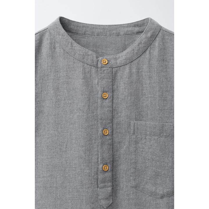 6-14 ЛЕТ/ПИЖАМА С ВОРОТНИКОМ-СТОЙКОЙ