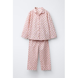 6-14 ЛЕТ/ПИЖАМА: РУБАШКА И БРЮКИ С ЦВЕТОЧНЫМ ПРИНТОМ